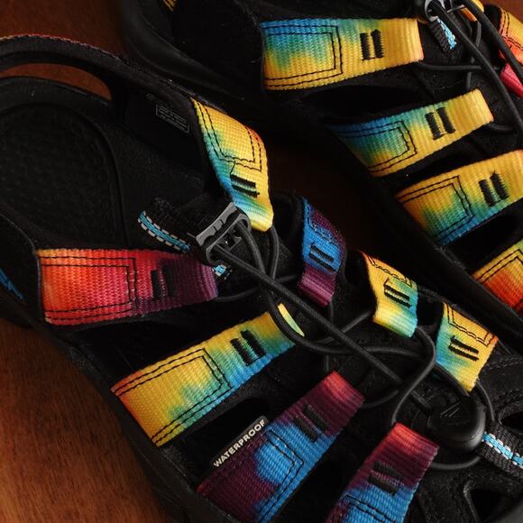 Keen Sandal WMS SZ 8.5 Multi Tie Die Newport Retro Fisherman Outdoor Hiking Shoe - Picture 5 of 16